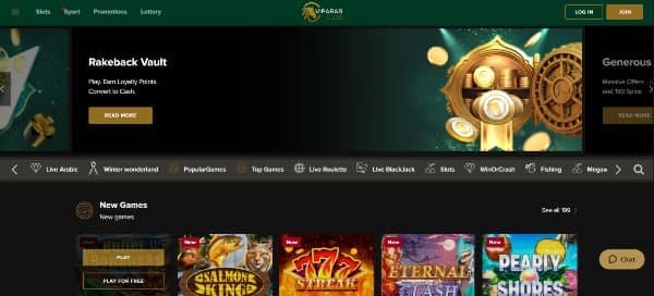 click the "Join" button to open the sign-up form on VIP Arab Club Casino 