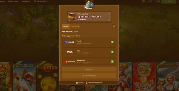 Banking on MyEmpire Casino site