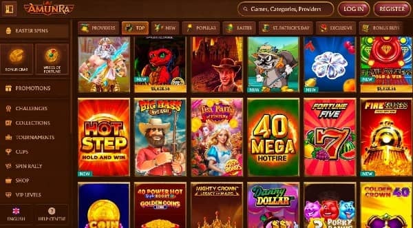 play Online Casino Games at Amunra Casino