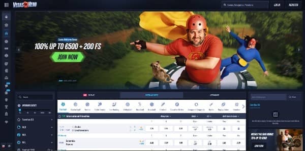 open Register page on Vegas Hero Casino 