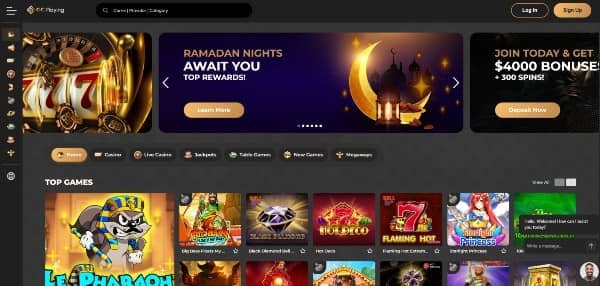 Visit hompage and tap the Sign Up button to open the registration page on GCPlaying casino