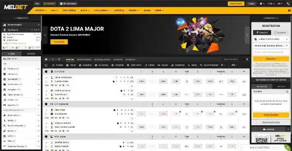 Go to the Melbet casino Arabic