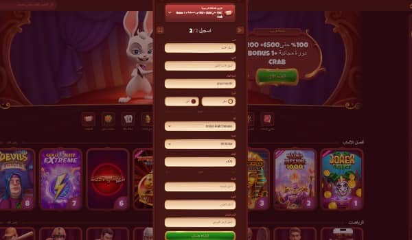 provide your personal details on Magius Casino